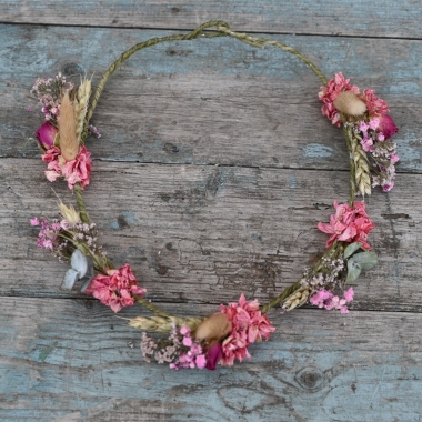 Meadow Pink Dainty Hair Crown