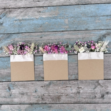 Meadow Pinks Pocket Square Boutonniere