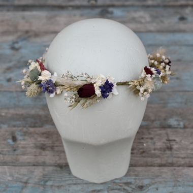 Meadow Reds Dainty Hair Crown