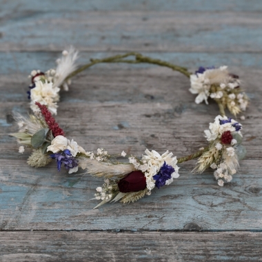 Meadow Reds Dainty Hair Crown