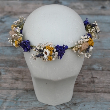 Meadow Yellows Dainty Hair Crown
