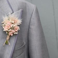 Pampas Boho Blossom Buttonhole