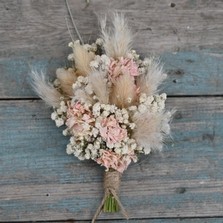 Pampas Boho Blossom Lapel Corsage