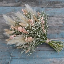 Pampas Boho Blossom Wedding Bouquet