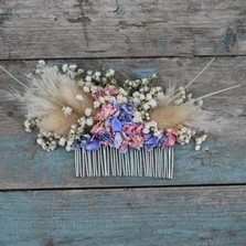 Pampas Boho Candy Blues Hair Comb