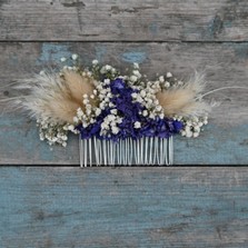 Pampas Boho Midnight Hair Comb