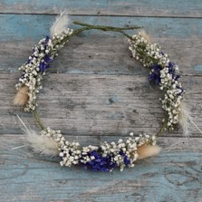 Pampas Boho Midnight Hair Crown