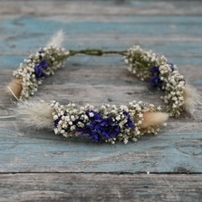 Pampas Boho Midnight Hair Crown