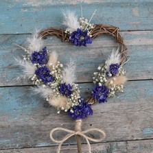 Pampas Boho Midnight Heart Wand