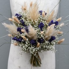 Pampas Boho Midnight Wedding Bouquet