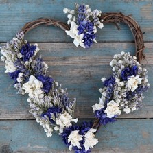 Provence Babys Breath Heart Cake Topper