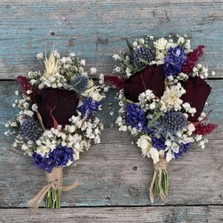 Rustic Winter Midnight Buttonhole