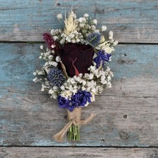 Rustic Winter Midnight Buttonhole