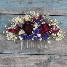 Rustic Winter Midnight Hair Comb