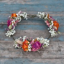 Sorbet Rose Garden Hair Crown