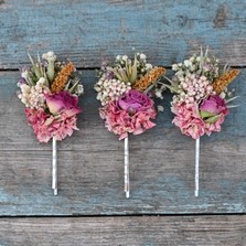 Sorbet Rose Garden Hair Grips set of 3