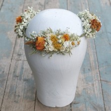 Sunset Rose Garden Hair Crown