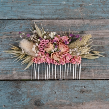 Wild Country Rose Pink Hair Comb