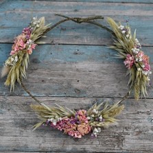 Wild Country Rose Pink Hair Crown