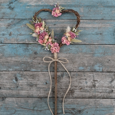 Wild country Rose Pink Heart Wand