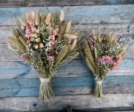 Wild Country Rose Pink Wedding Bouquet