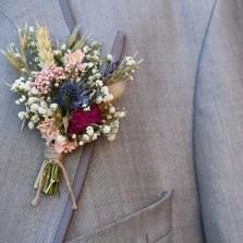 Wild Country Rose Romance Buttonhole