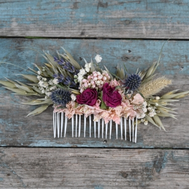 Wild Country Rose Romance Hair Comb